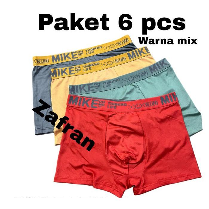 TERBARU HELLO PAKET 6 / 3 pcs Celana Dalam Boxer Pria HELLO Boxer Pria Kecil Dewasa Katun