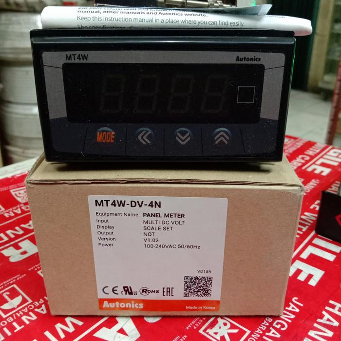 Panel Meter Autonics Mt4W-Dv-4N