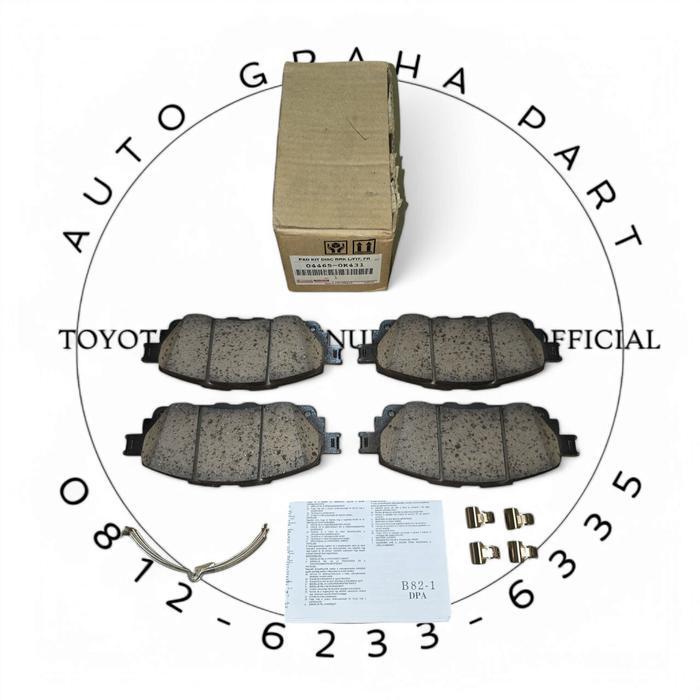 PAD KIT, DISC BRI FR 04465-0K431 OK.