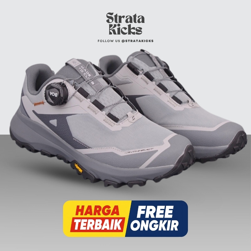 KAILAS BOA "grey black" 180739 Sneaker Sepatu (Size 36-45)