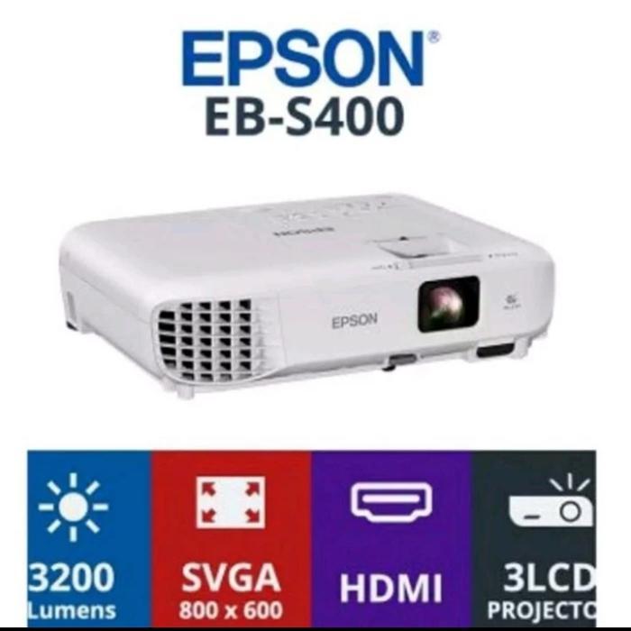 TERBARU PROYEKTOR EPSON EB-S400 ANSI LUMEN 3200 3LCD HDMI
