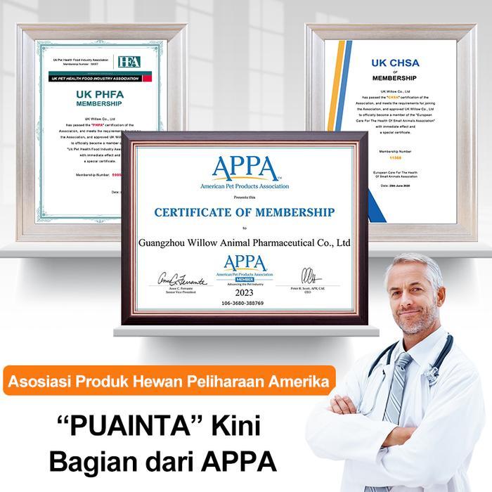 PUAINTA Vitamin Bulu Kucing Anti Bulu lebat Rontok Kucing Kalsium Kucing Anjing Suplemen Kalsium