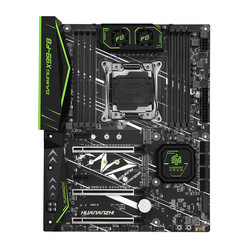 . Huananzhi X99-F8 Motherboard With Dual M.2 Nvme Ssd Slot M.2 Wifi Cpu Intel Xeon 2680 V3 With