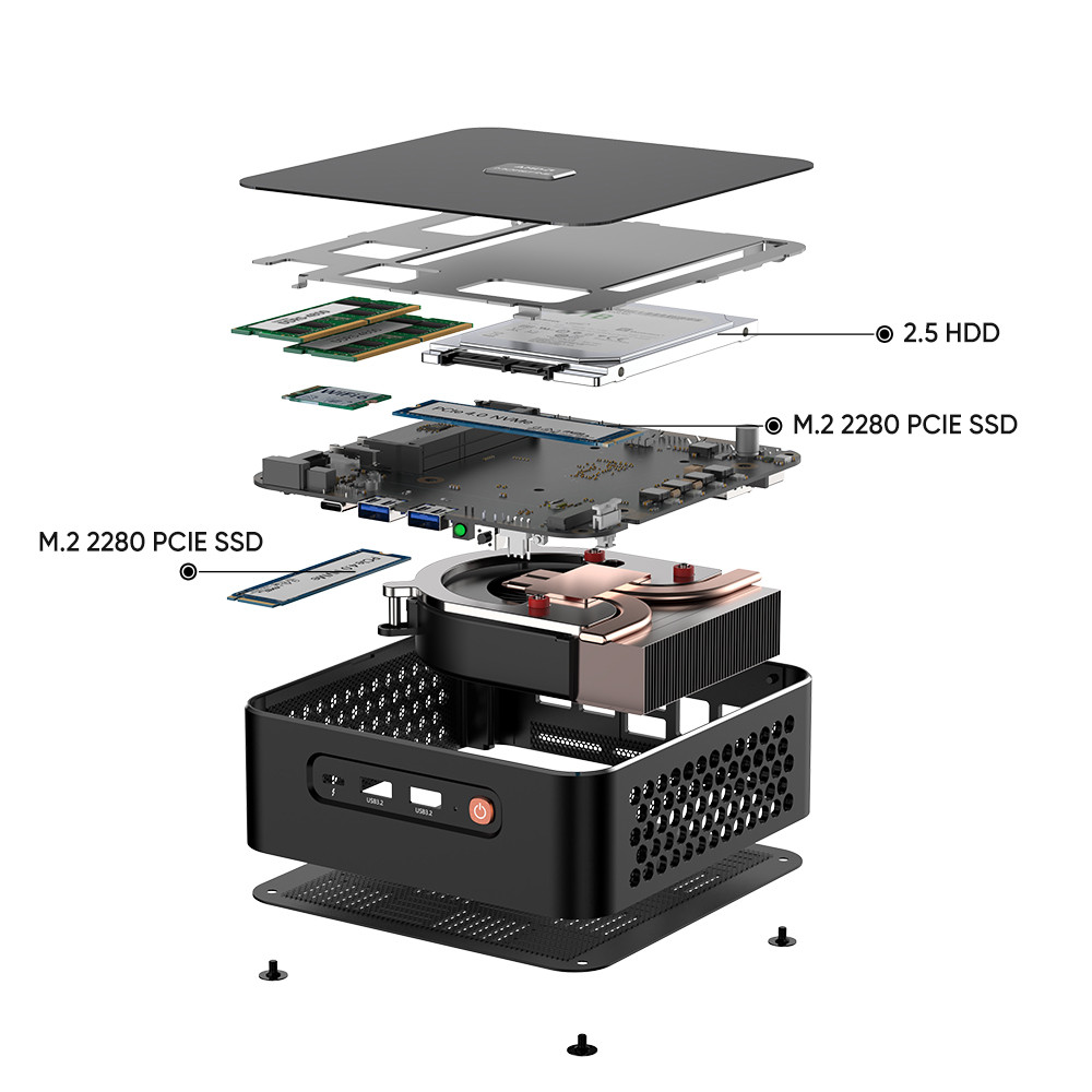 . Morefine M600 Mini Pc Gamer Amd Rzyen 9 7940Hs 7 7840Hs 7735Hs 2Xddr5 -
