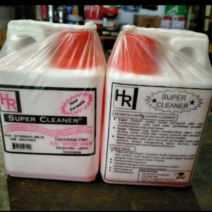 cairan pembersih KERAMIK POSELEN toilet hr super cleaner