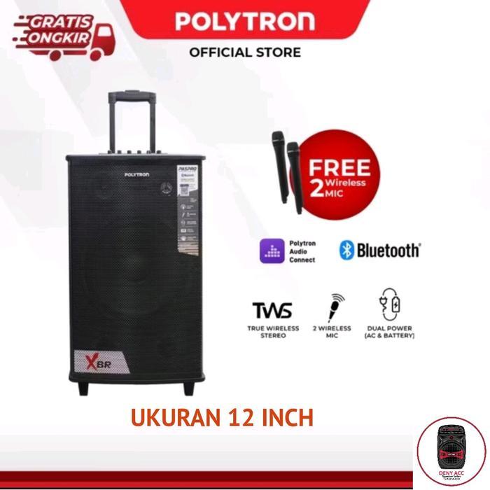 BARU SPEAKER POLYTRON 12F7 UKURAN 12 INCH FREE MIC WIRELESS 2
