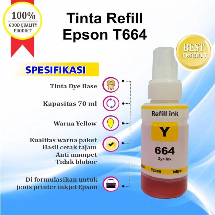 TINTA REFILL EPSON TINTA 664 T664 REFILL EPSON L120 L210 L310 L360