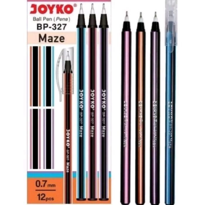 Bolpen / pulpen Joyko Maze Bp-327 (12pcs) Pena Maze