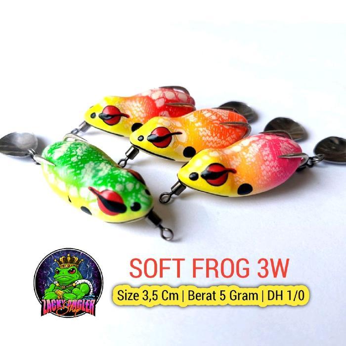 Soft Frog 3W Lure 3,5 Cm Umpan Casting Gabus