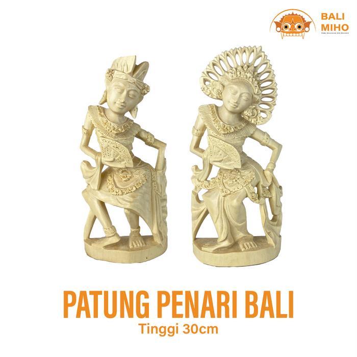 Patung Janger Duduk Bali 30 Cm/Patung Penari Bali/Patung Janger/Bali