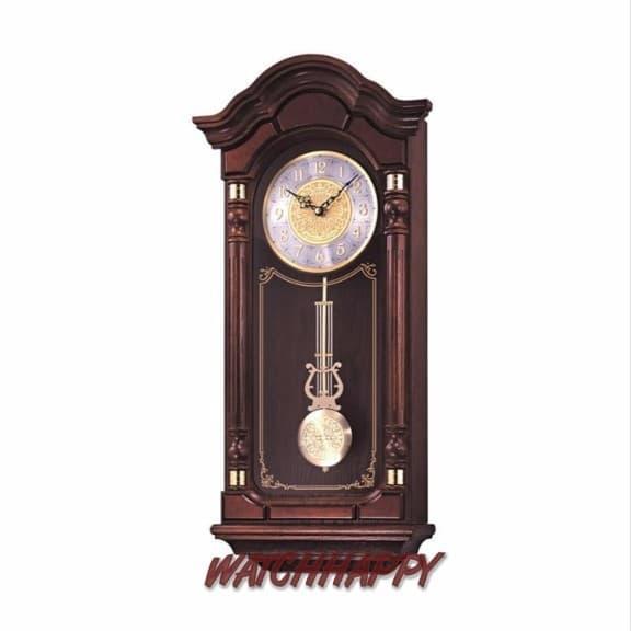 SEIKO ORIGINAL100% QXH004B Classic Dual Chime Wooden Wall Clock QXH004