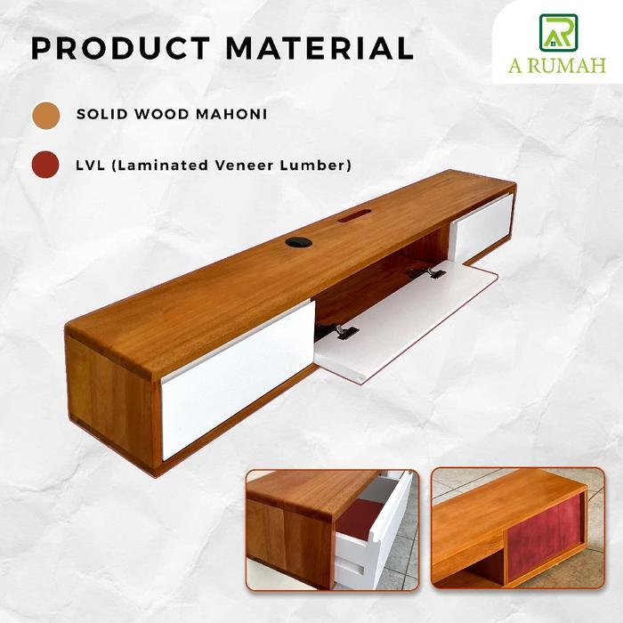 Meja Tv Gantung Minimalis Rak Tv Gantung Minimalis Lemari Tv Dinding Buffet Tv Kayu Furniture