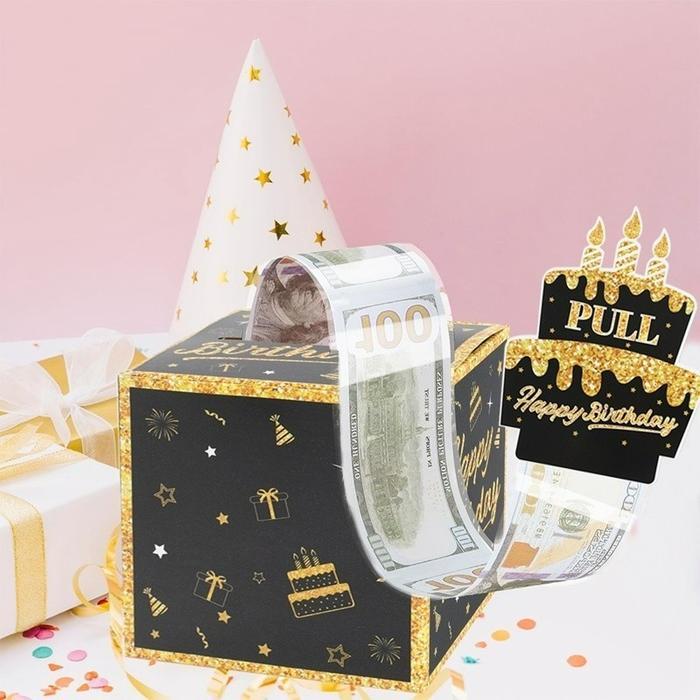 Surprise Money Box Kotak Untuk Kue Tarik Uang Tarik Uang Full Set Hadiah Ulang Tahun Cewek Cowok