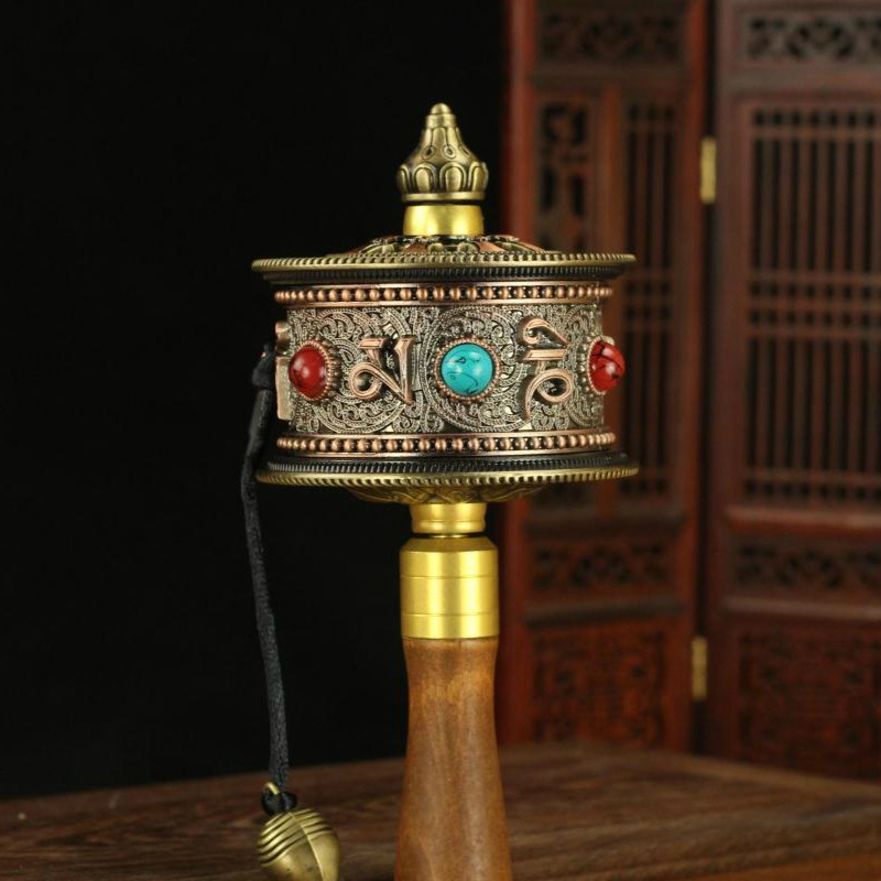 Wholesale Buddhist articles -Tibetan Buddhism efficacious Tantric talisman The mani wheel prayer