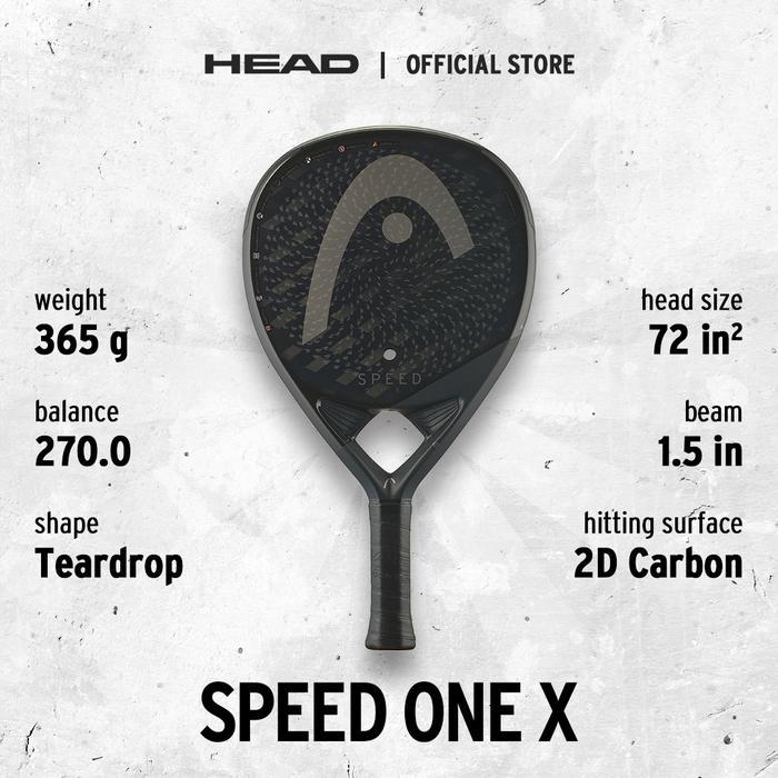 DISKON HEAD Padel Racket Speed One X 2025 (365G) - Raket Padel