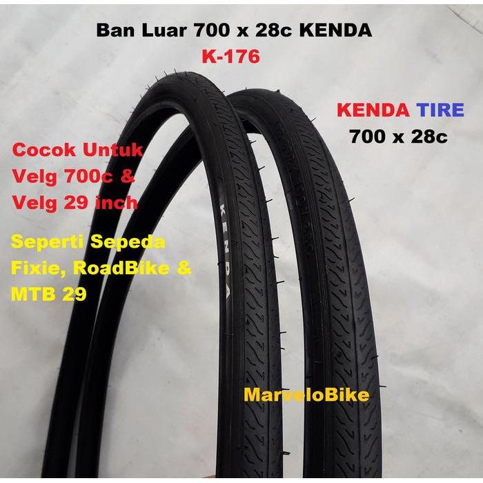 Ban Luar Sepeda Fixie RoadBike MTB 29 700 x 28c Kenda