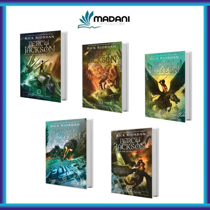 5 books Percy Jackson and The Olympians Box Set English Story (english/Indonesia)