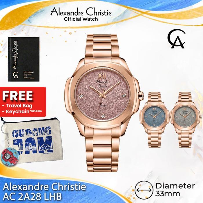 Alexandre Christie Wanita AC 2A28 LHB AC2A28 Blue Stainless Steel