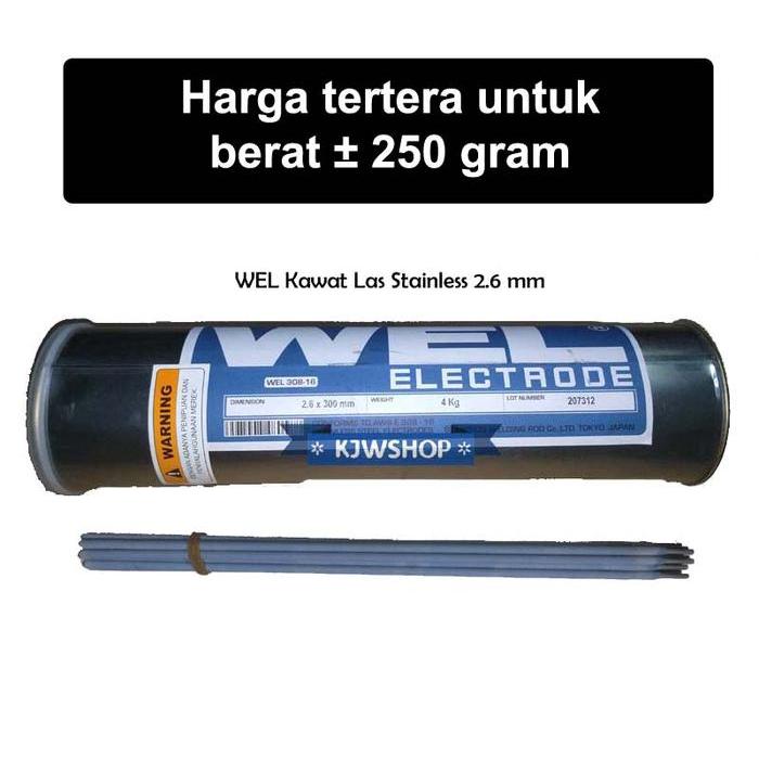 "New" Kawat Las Stainless Steel Wel 2.6 mm x 300mm Kawat Las 2,6mm Stainless Kawat Stainless 2.6mm