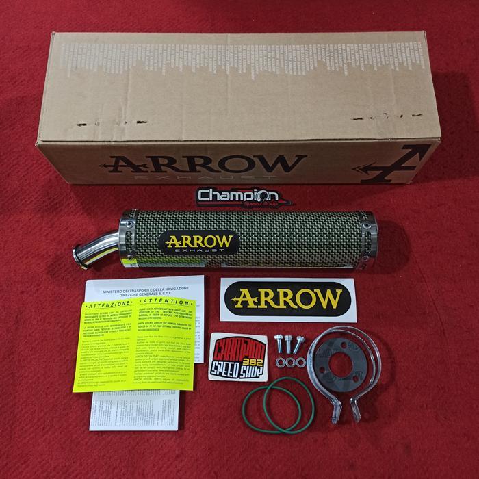 Silencer Knalpot 2T 2 Tak 2Tak 2 Stroke ARROW Exhaust ORI ITALY