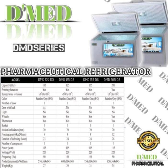 PHARMACEUTICAL REFRIGERATOR FREEZER DMED KULKAS VAKSIN D'MED VACCINE