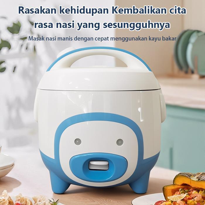 "New" DDAILYLIFE Magic com kecil Rice Cooker Mini 1.2Liter Anti Lengket Portable Low Watt