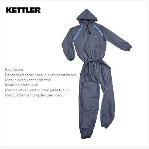 Jaket Sauna Pria Wanita Baju Pakaian Pemanas Badan Kettler Original Tbk