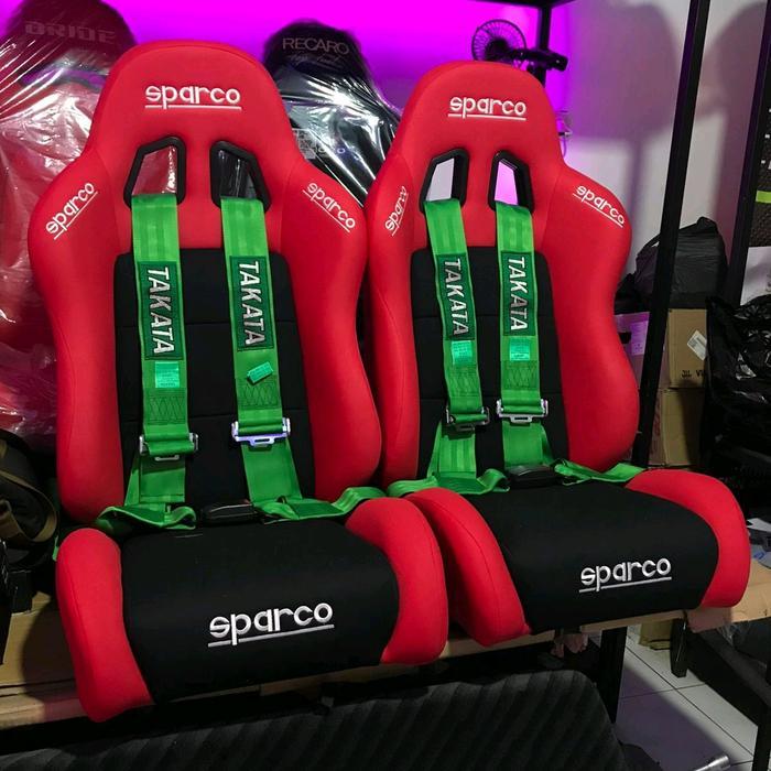 jok mobil racing sparco universal sepasang kanan kiril