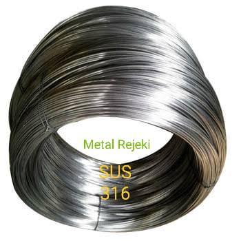 Kawat Stainless 316 Hard(Keras) 4Mm @1Kg