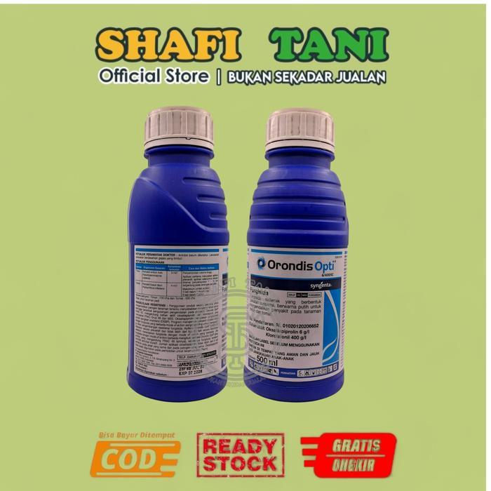 ` FUNGISIDA ORONDIS OPTI 6/400 SC OBAT UNTUK MENGENDALIKAN PENYAKIT PADA TANAMAN MELON, SEMANGKA,