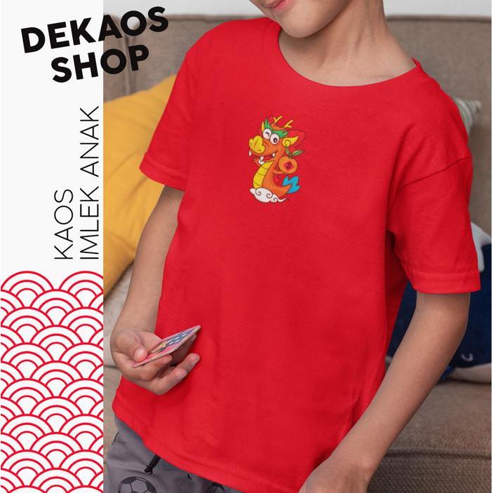 Diskon Kaos Imlek Anak 2024 / Kaos Imlek Anak Naga / Kaos Naga 2869