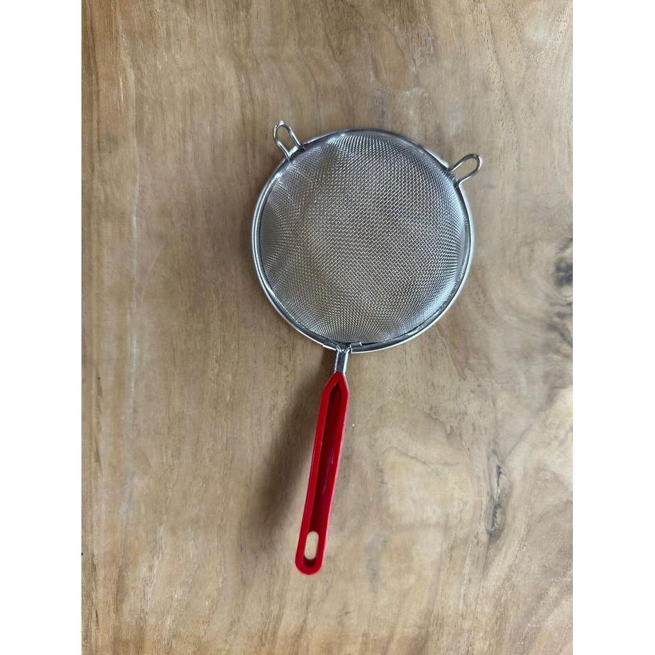 Saringan /Strainer / Saringan Gagang Merah 10 Cm