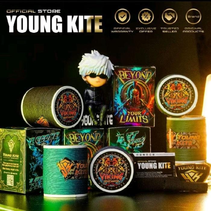 Gelasan Viking Matot Gold Original Young Kite Special Turnamen Bahan Gold Matot Import Size 0.22