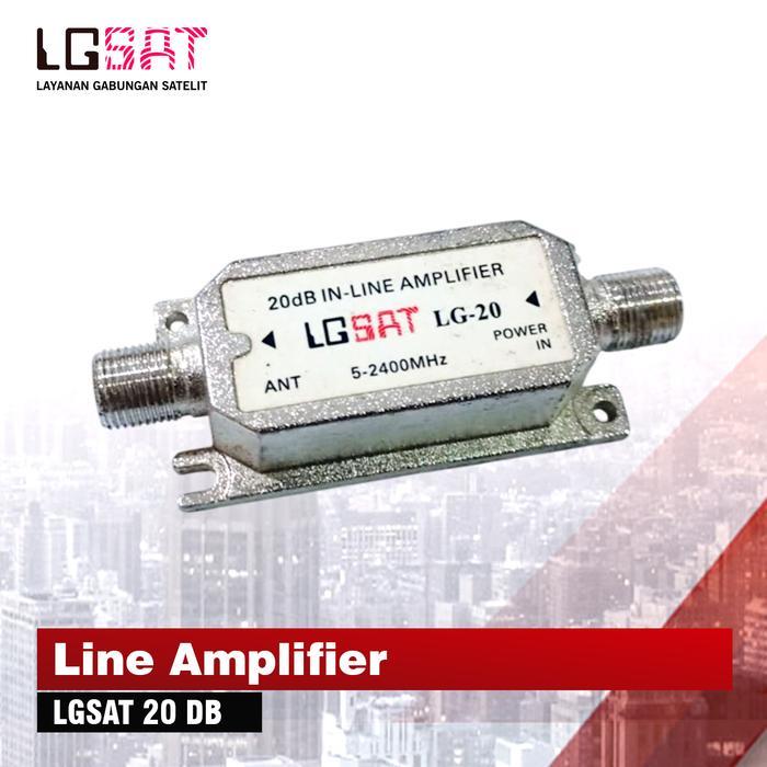 Line Amplifier Penguat Signal Parabola Lgsat 20Db