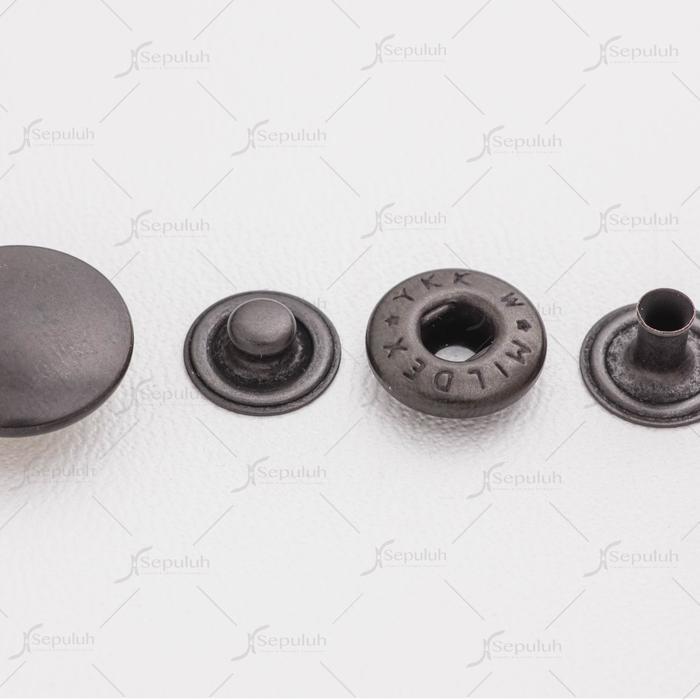 YKK Kancing Cetet Snap _ 24L Plain SB05-W ( 15,2 MM ) - Satuan