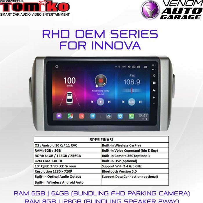 Head Unit Android Tomiko OEM for Innova Reborn