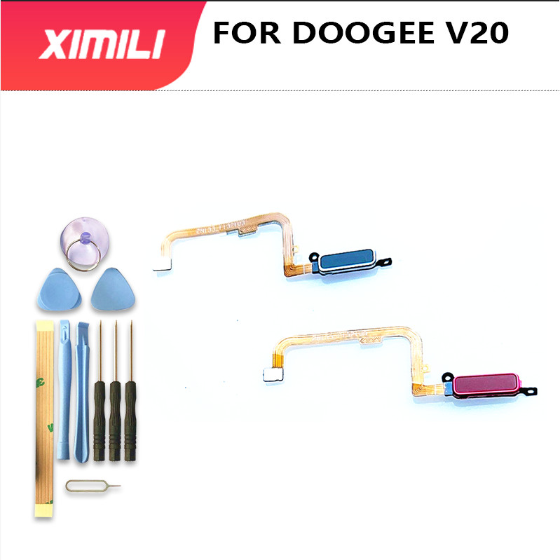 New Original For Doogee V20 6.43'' Cell Phone Fingerprint Modules Button Sensor Flex Cable For Dooge