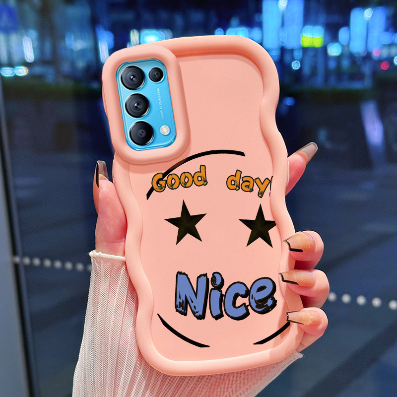 Casing Hp Untuk OPPO Reno 5 4G Reno 5 5G Reno 5K 5G Find X3 Lite Case Emoji mata berbinar Cesing Pol