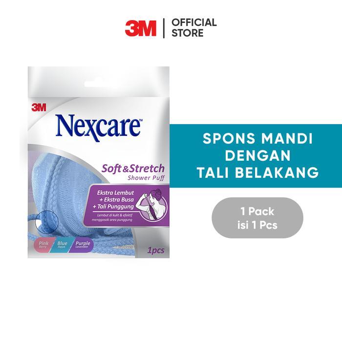 3M Nexcare Shower Puff, Lembut dan elastis, 1 pak