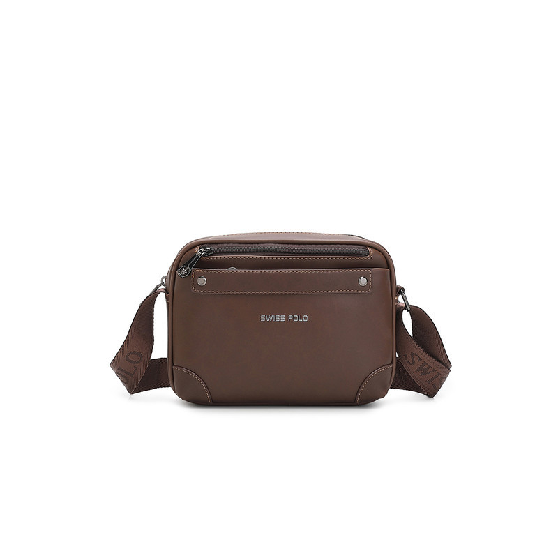 Swiss Polo Men's Sling Bag / Crossbody Bag (Tas Selempang Pria) - Cokelat Pria