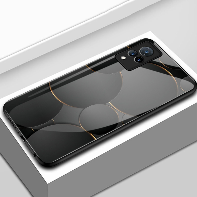 Casing Hp Untuk VIVO V21 5G V21s 5G V21 4G V21E 4G Y73 Case Casing pola Hitam dan Emas Kasing HP Kes