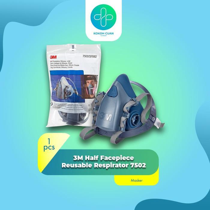 Masker 3M 7502 Reusable Respirator Half Facepiece Original