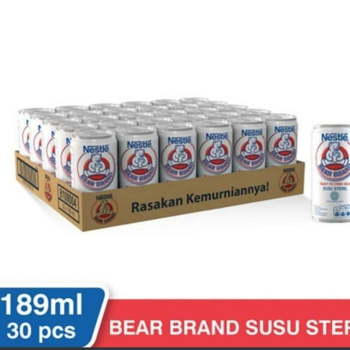 Susu Steril BEAR BRAND (1 Dus isi 30 Klg x 189mL)