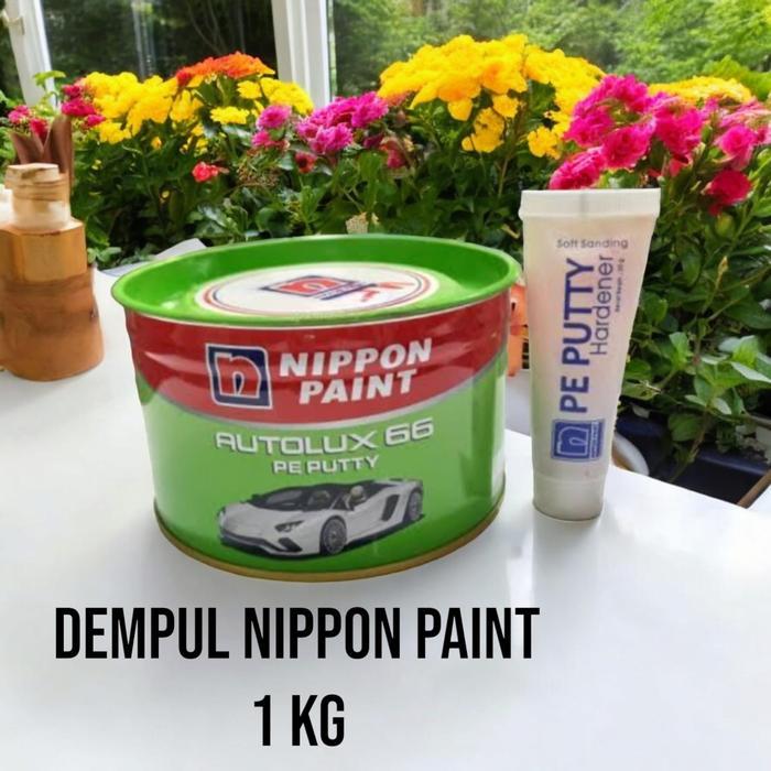 Dempul Mobil Besi Nippon Paint Nipsea Autolux 66 Pe Putty 1Kg, Dempul Autolux 66 Pe Putty Nippon