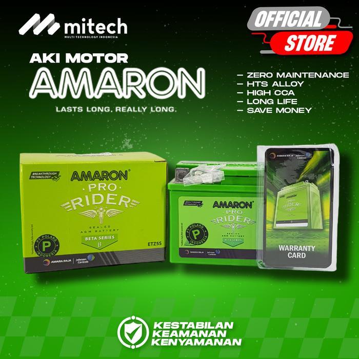 Amaron Aki Kering Motor Yamaha R15 Etz5S / Gtz5S / Ytz5S 12V / 3.5Ah