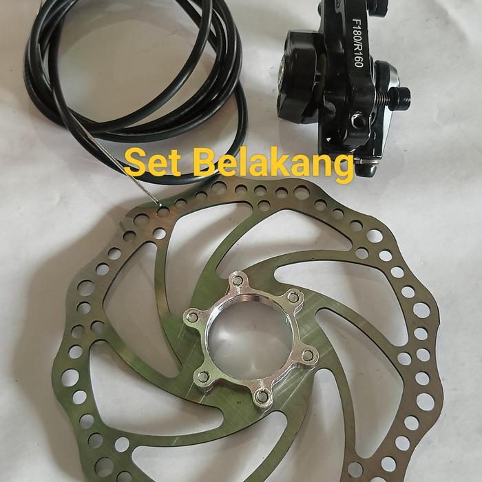 TERPERCAYA SET REM CAKRAM SEPEDA BMX/MTB DEPAN DAN BELAKANG