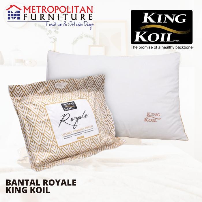 "New" Bantal KING KOIL Royale Pillow Gold Polyester Fiberfill KingKoil Ori