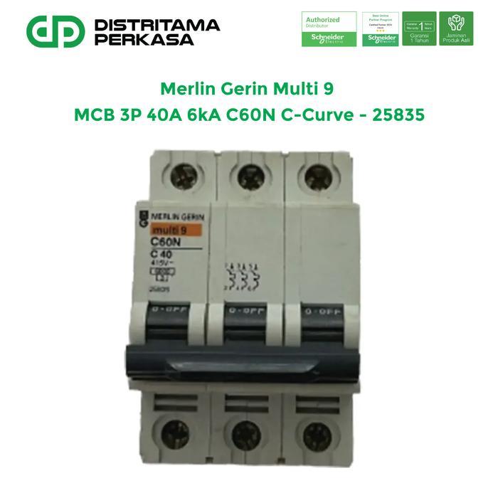 ` Merlin Gerin Multi9 MCB 3P 40A Kurva C 6kA - 25835