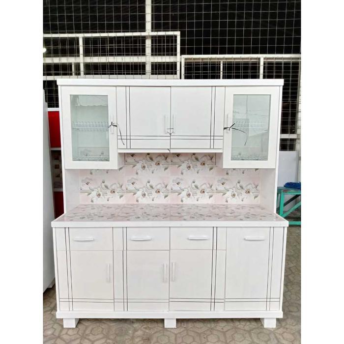 lemari sayur 4pintu / lemari dapur / kitchen set rak piring 4 pintu
