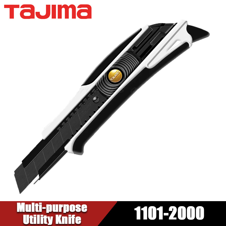 TAJIMA DFC-L560W Multi-purpose Utility Knife Automatic Retractable Knife with 18mm-wide Replaceable
